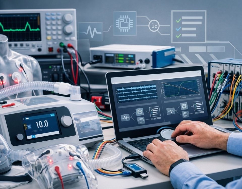 Automated medical device validation using LabVIEW and NI DAQ for EMG EIM diagnostic system