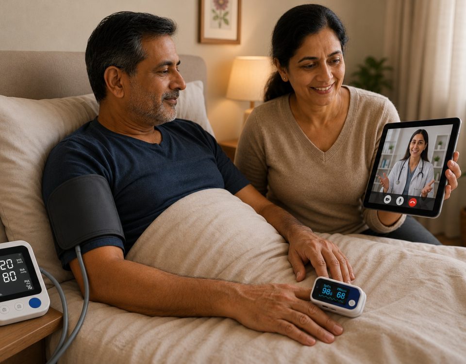 Continuous remote patient monitoring from ICU to home care with iTouch