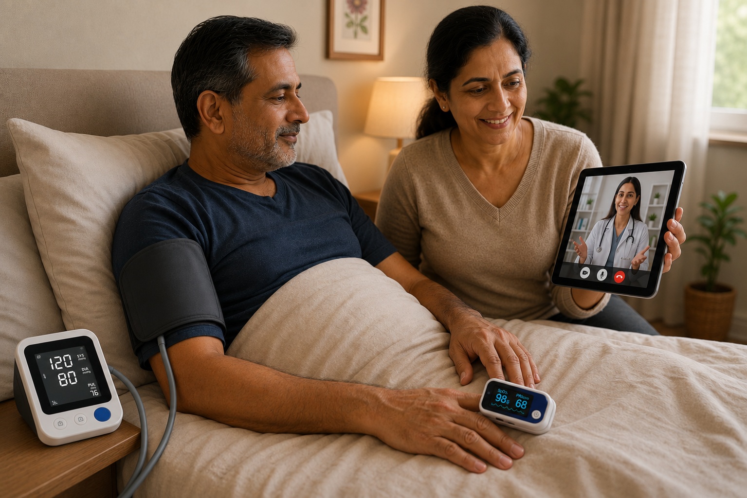 Continuous remote patient monitoring from ICU to home care with iTouch