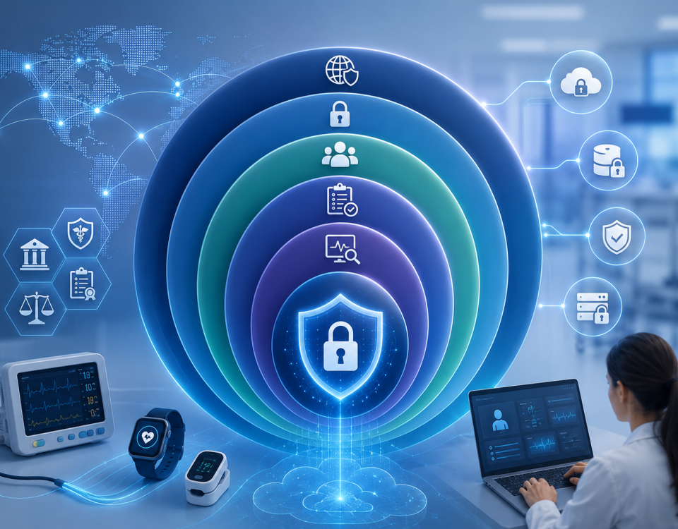 Data security in digital health with five protection layers built into the iTouch platform